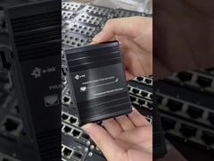 産業用8ポートギガビットスイッチ - 2x SFP -40℃～80℃ DINレール