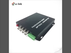 4Ch HD-AHD/HD-CVI/HD-TVI/CVBS 4イン1 ビデオファイバーコンバータ