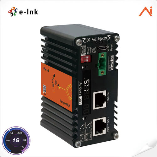 Latest company news about E-Linkは,LNK-AINJ601M 10G産業用AIスマートマネージドPoEインジェクターシリーズを電圧ブースターで開始