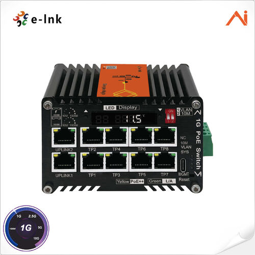 Latest company news about E-Linkは,LNK-AIMC010GMP90 AI スマートマネージド90W PoE++ ウォルトブースター付き産業スイッチを立ち上げました