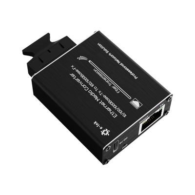 マイクロタイプ 10/100/1000Base-Tx から 100/1000Base-Fx イーサネット メディア 変換器