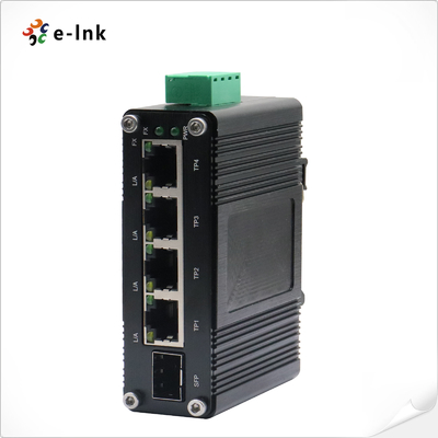 ミニインダストリアル 4ポート 10/100/1000T + 1ポート 100/1000X SFP ギガビットイーサネット スイッチ