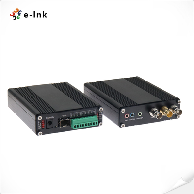 1Ch 2方向 3G-SDI ループアウト + 1Ch タリー + 2Ch 2方向 RS485 または RS422 + 2Ch ステレオオーディオ + 1Ch マイクロフォン ファイバー変換器