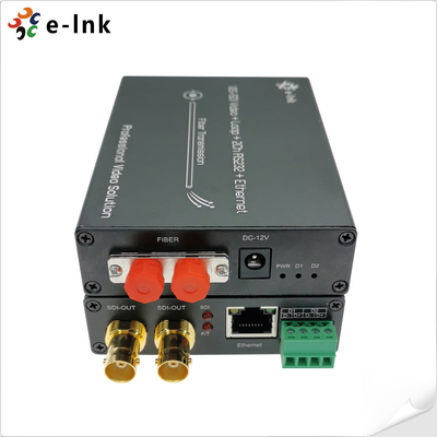 8Ch ギガビット PoE + 6Ch 前方 3G-SDI + 2Ch 後方 3G-SDI 光ファイバー拡張子