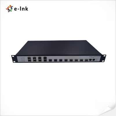 管理されていない16ポート100Base-FX SFP + 2-10/100/1000-TXスイッチ