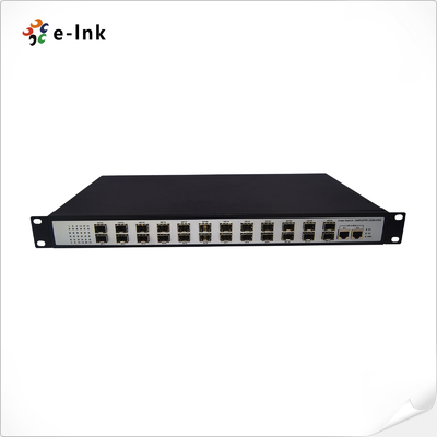 非管理型 24 ポート 100Base-FX SFP + 2-10/100/1000-TX スイッチ