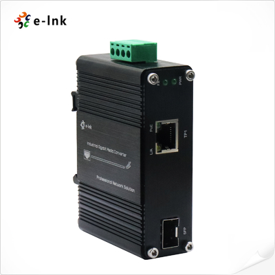 ミニインダストリアル 1ポート100/1000X SFP 1ポート10/100/1000T 60W PoE++ メディアコンバーター