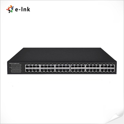 48x10/100/1000M RJ45 PoE ポートを持つ管理されていない 48 ポート ギガビット PoE スイッチ