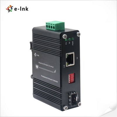 ミニ産業用 10G/5G/2.5G/1G/100M 銅線から 10GBASE-X SFP+ メディア コンバーター