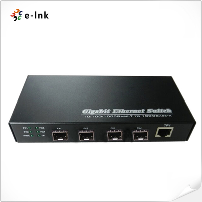 自動構成 3ポート 10/100/1000BASE-T + 4ポート 1000BASE SFP イーサネット スイッチ