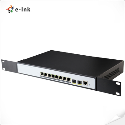 L2+ 8ポート 10/100/1000T + 2ポート 100/1000X SFP マネージドイーサネットスイッチ
