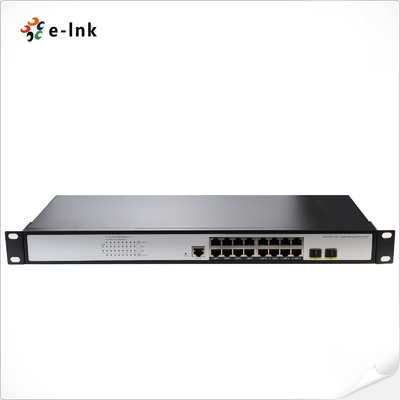L2+ 16ポート 10/100/1000T 802.3at PoE + 2ポート 100/1000X SFP マネージドスイッチ