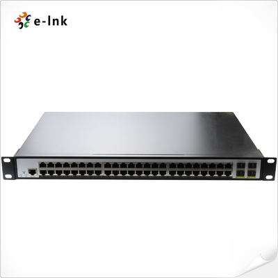 L2+ 48 ポート 10/100/1000T 802.3at PoE + 4 ポート 100/1000X SFP マネージドスイッチ