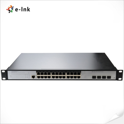 L3 24ポート 10/100/1000T + 4ポート 10G SFP+ マネージドイーサネットスイッチ