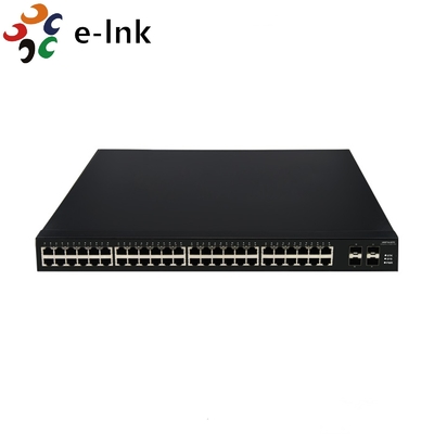 L3 マネージド 48 ポート 10/100/1000BASE-T + 4 ポート 10G SFP+ ギガビット イーサネット スイッチ
