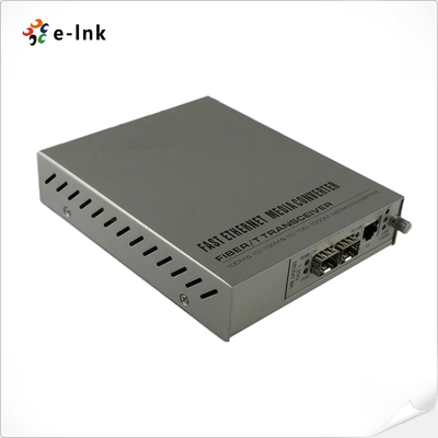 1ポート 10/100/1000Base-T + 2ポート 1000Base-SFP (1+1) 冗長ファイバーメディアコンバーター
