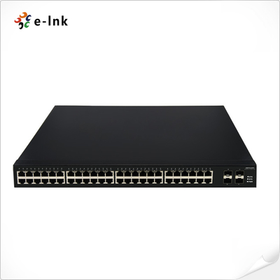 L3 マネージド 48 ポート 10/100/1000BASE-T + 4 ポート 10G SFP+ ギガビット イーサネット スイッチ