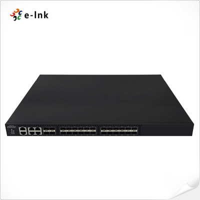 24個の10Gbps SFP+ポート + 4個の10/100/1000Mbps TP/SFPコンボポート搭載マネージドイーサネットファイバースイッチ