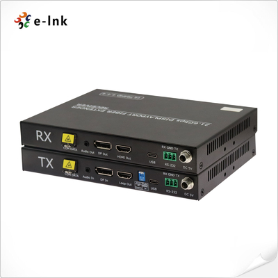 DP1.2 4K@60Hz 4:4:4 Uncompressed Audio and Video Fiber Extender