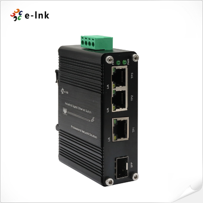 ミニインダストリアル 3ポート 10/100/1000T + 1ポート 100/1000X SFP ギガビット イーサネット スイッチ