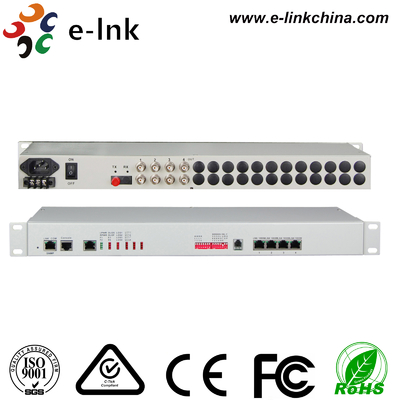 4E1+4GE+電話+SNMP 光ファイバーマルチプレクサー