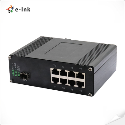 産業用8ポート10/100/1000T 802.3at PoE + 1ポート100/1000Base-Xイーサネットスイッチ