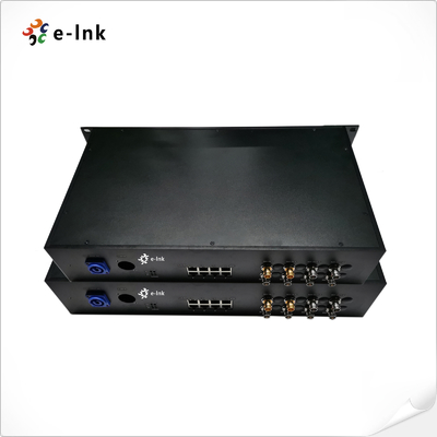 8Ch ギガビット PoE + 6Ch 前方 3G-SDI + 2Ch 後方 3G-SDI 光ファイバー拡張子