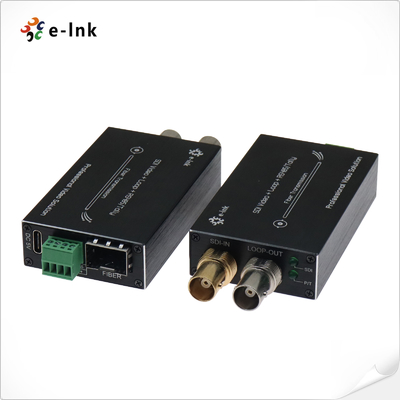 ミニタイプ 3G-SDI ファイバー変換器 Tally & Reverse RS485