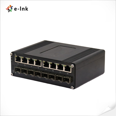 産業用L2+ 8-ポート 10/100/1000T + 8-ポート 1000X SFP マネージドイーサネットスイッチ