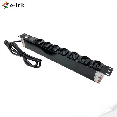 19インチ 1U 8ポートメーター PDU OLEDディスプレイ付き内蔵電源メーター