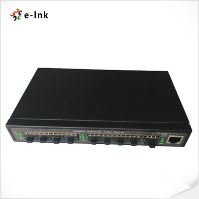 8x1000M SFPポート + 1x1000M SFP/TPコンボポート アップリンク光ファイバー スイッチ