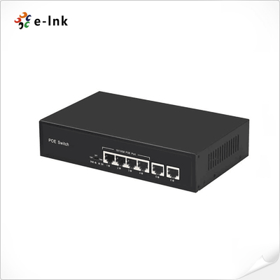 4ポート 10/100BASE-T PoE および 2ポート 100BASE-T アップリンク イーサネット スイッチ