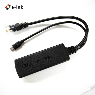 ギガビット 5V 2A PoE スプリッター、マイクロ USB ポート付き IEEE 802.3af 準拠