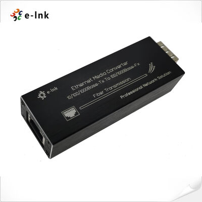 E-link ミニ 10/100/1000BASE-T から 100/1000BASE-X SFP メディアコンバータ